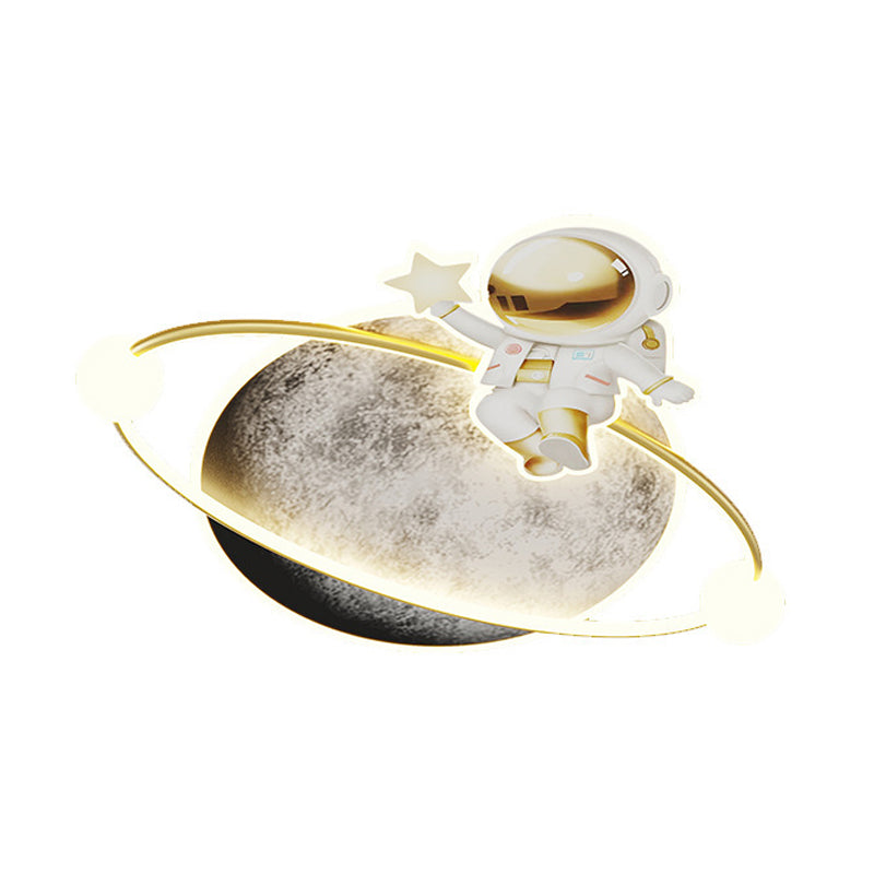 White Children Ceiling Light LED Flush Mount Lighting for Foyer