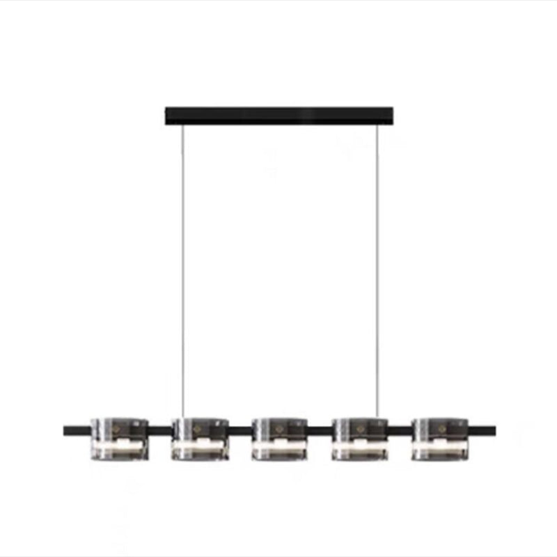 Nordic LED Island Lighting Fixture Simple Glass Pendant Light for Dining Room