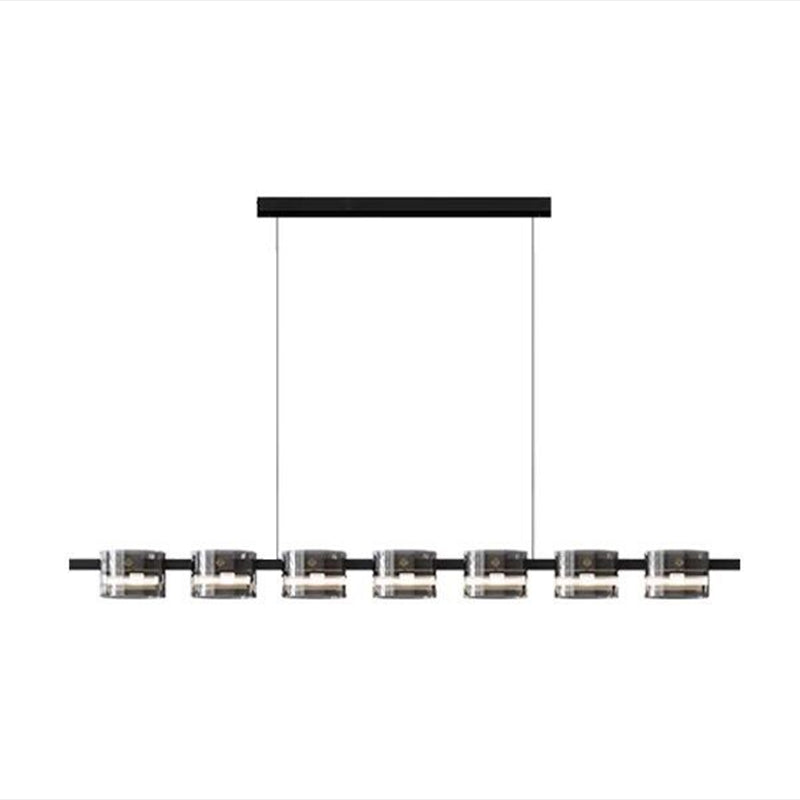 Nordic LED Island Lighting Fixture Simple Glass Pendant Light for Dining Room