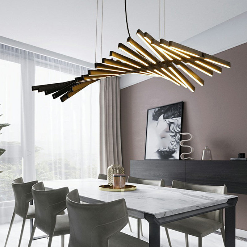 Nordic LED Island Lighting Fixture Creative Metal Pendant Light for Dining Room