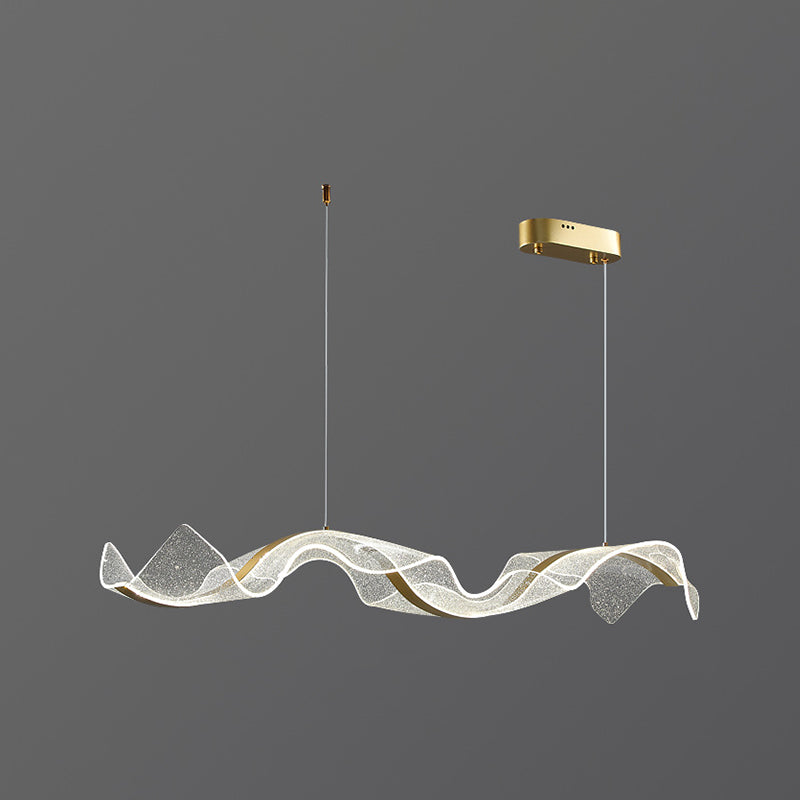 Nordic Island Lighting Fixture Acrylic LED Pendant Light for Dining Room