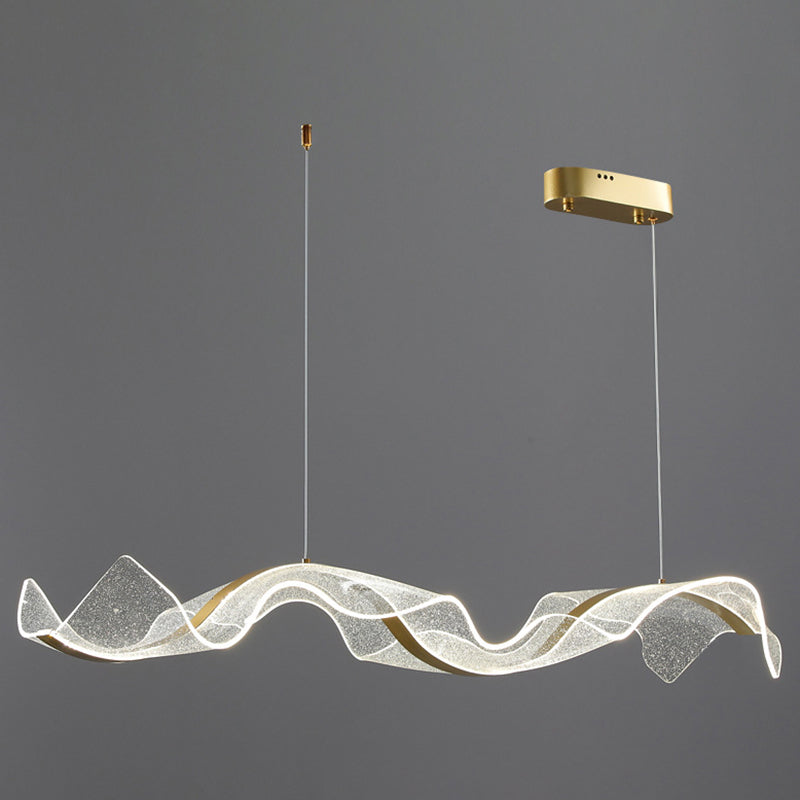 Nordic Island Lighting Fixture Acrylic LED Pendant Light for Dining Room