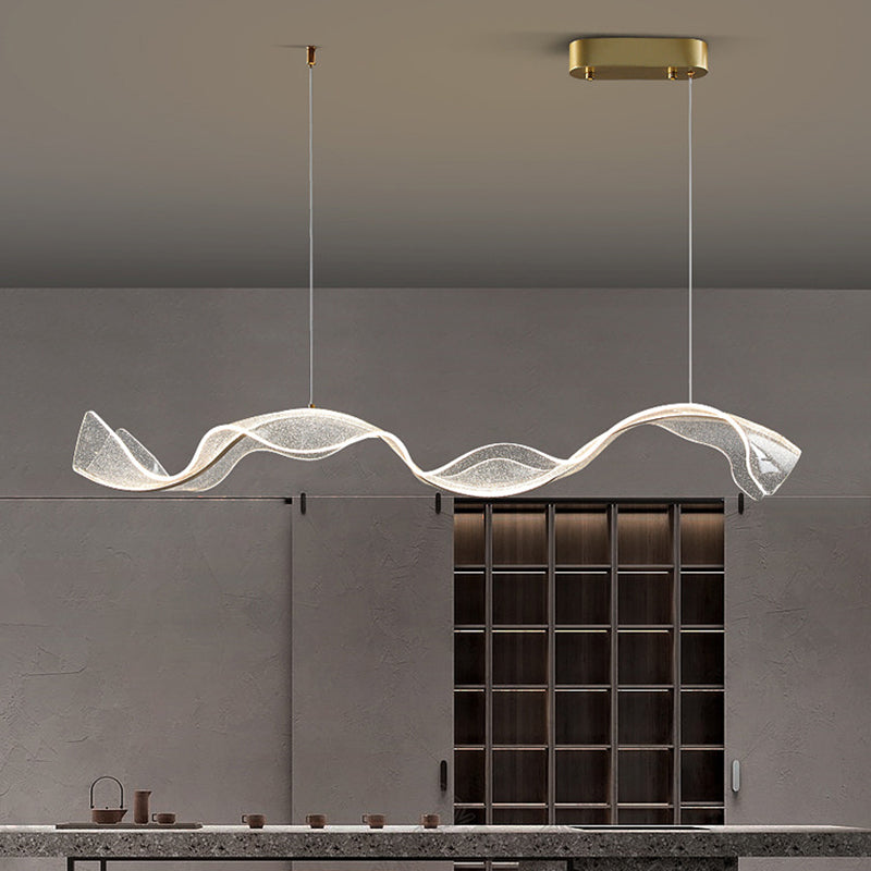 Nordic Island Lighting Fixture Acrylic LED Pendant Light for Dining Room