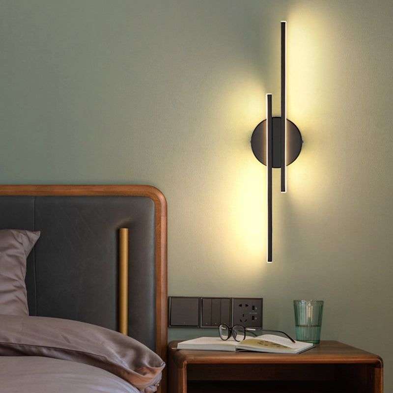 Modern Geometric Wall Mount Lamp Metal 2 Lights Wall Light Fixture