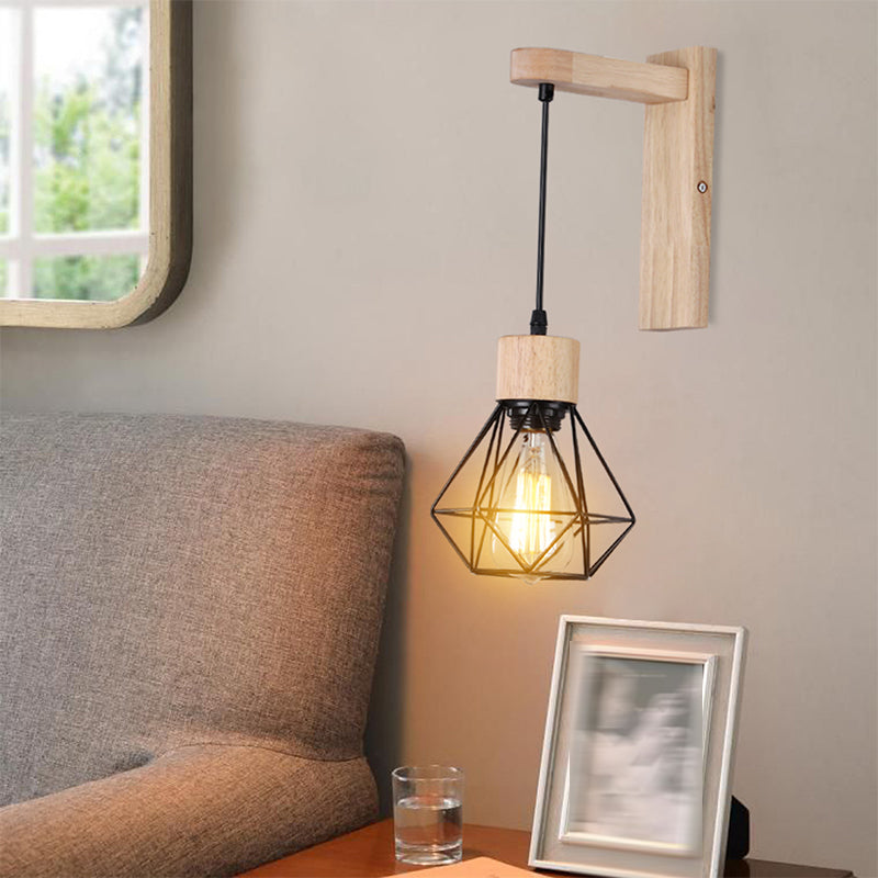 Metallic Shade Wall Lamp Modern Wall Light Sconce for Bedroom