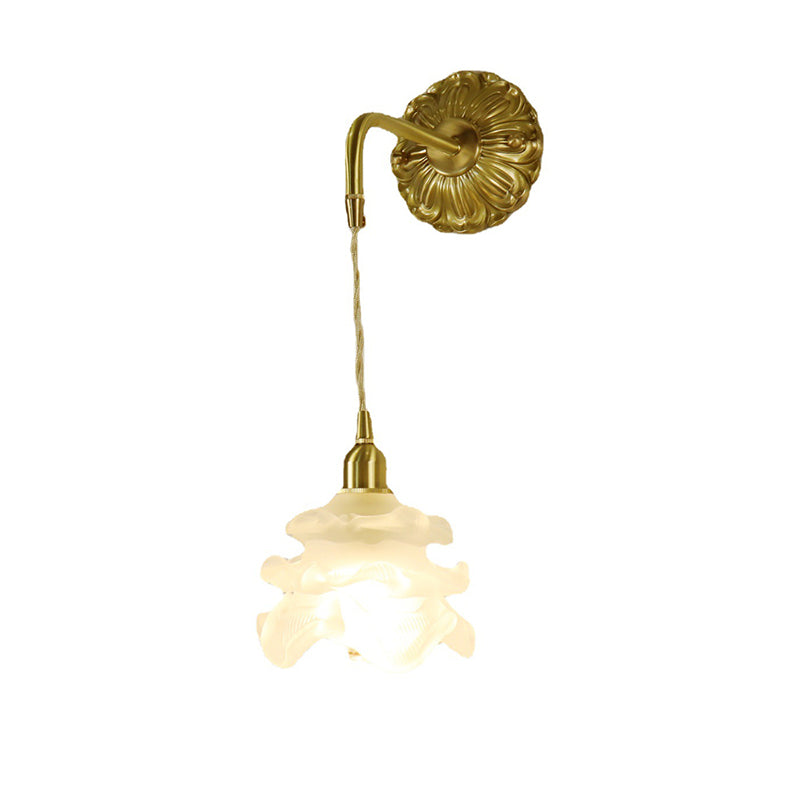 Modern Style Glass Wall Lamp Creative Wall Light Sconce for Bedroom