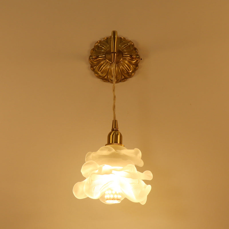 Modern Style Glass Wall Lamp Creative Wall Light Sconce for Bedroom