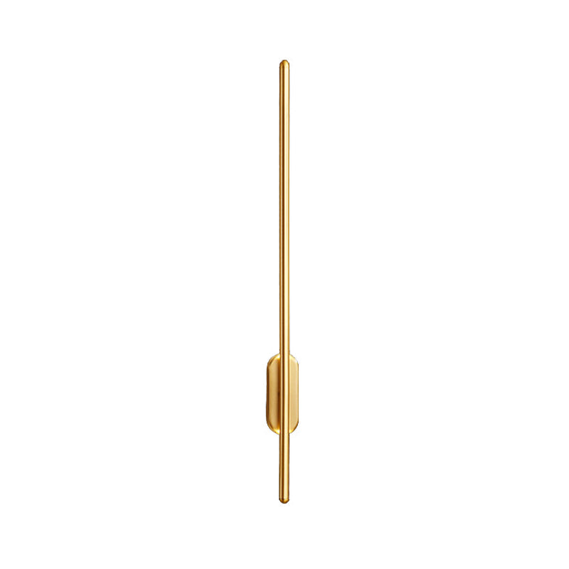 Minimalist LED Wall Lamp Thin-Line Copper Sconce Lighting for Bedroom