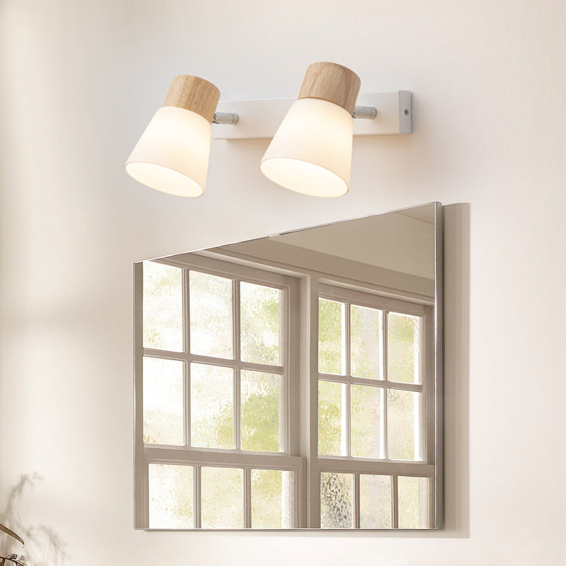 Nordic Wooden Wall Light Fixture Minimalist Wall Light Sconce for Bedroom