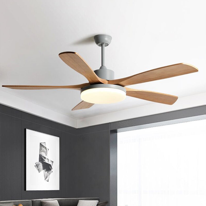 Contemporary Ceiling Fan Light Fixture Minimalist LED Ceiling Lamp for Bedroom