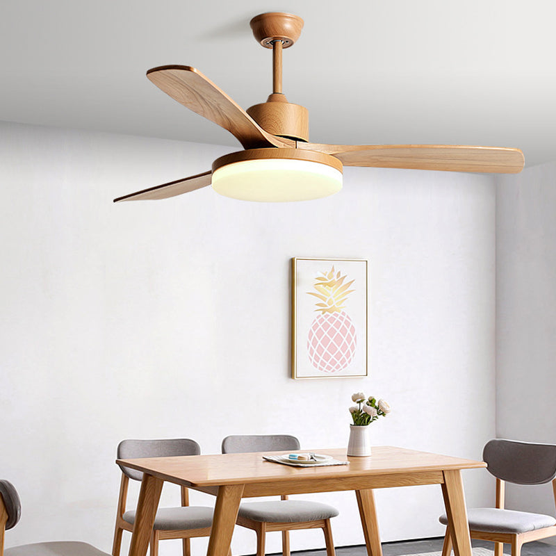 Contemporary Ceiling Fan Light Fixture Minimalist LED Ceiling Lamp for Bedroom