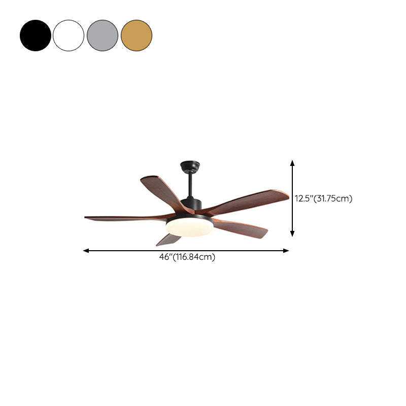 Contemporary Ceiling Fan Light Fixture Minimalist LED Ceiling Lamp for Bedroom