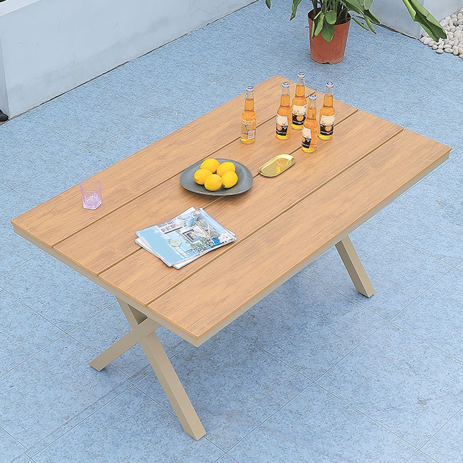 Rectangle Shape Dining Table Farmhouse Style Dining Set in Wood