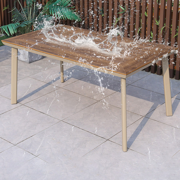 Rectangle Shape Dining Table Farmhouse Style Dining Set in Wood