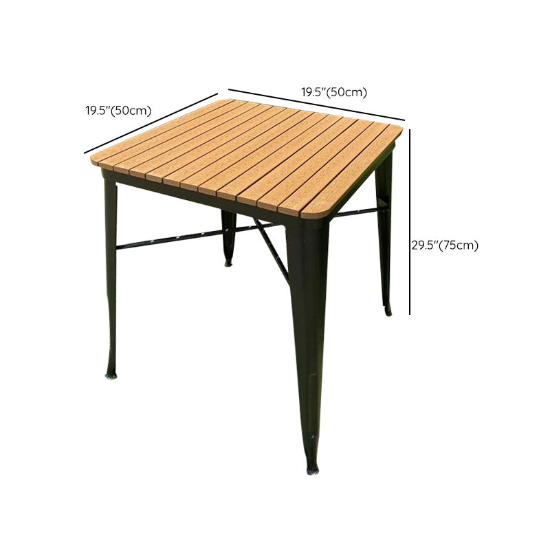 Wood-Like Dining Table Farmhouse Style Water Resistant Dining Table