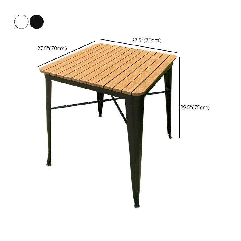 Wood-Like Dining Table Farmhouse Style Water Resistant Dining Table