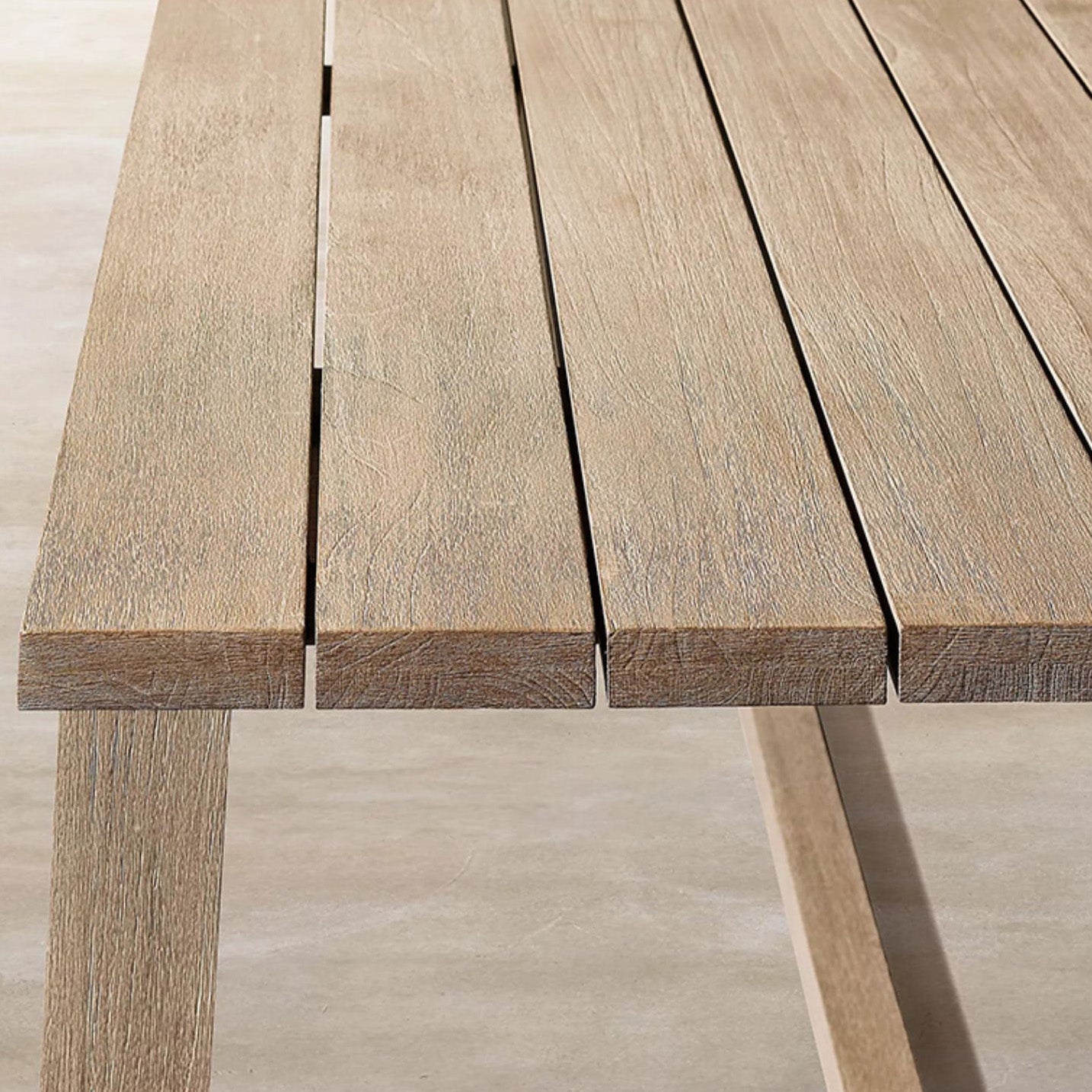 Farmhouse Dining Table Outdoor Solid Wood Unfinished Dining Table