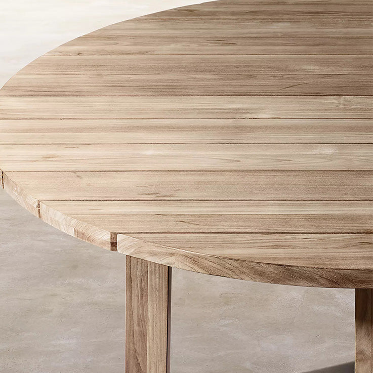 Farmhouse Dining Table Outdoor Solid Wood Unfinished Dining Table