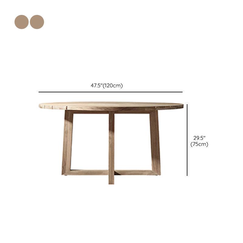 Farmhouse Dining Table Outdoor Solid Wood Unfinished Dining Table