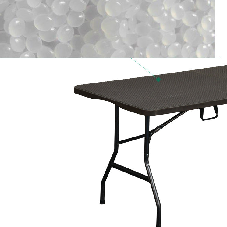 Industrial Plastic Foldable Dining Table Rectangle Water Resistant Table