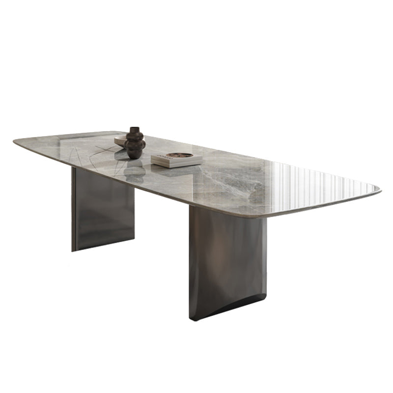 Modern Dining Set 1/7 Pcs Rectangle Dining Table with Upholstered Chairs