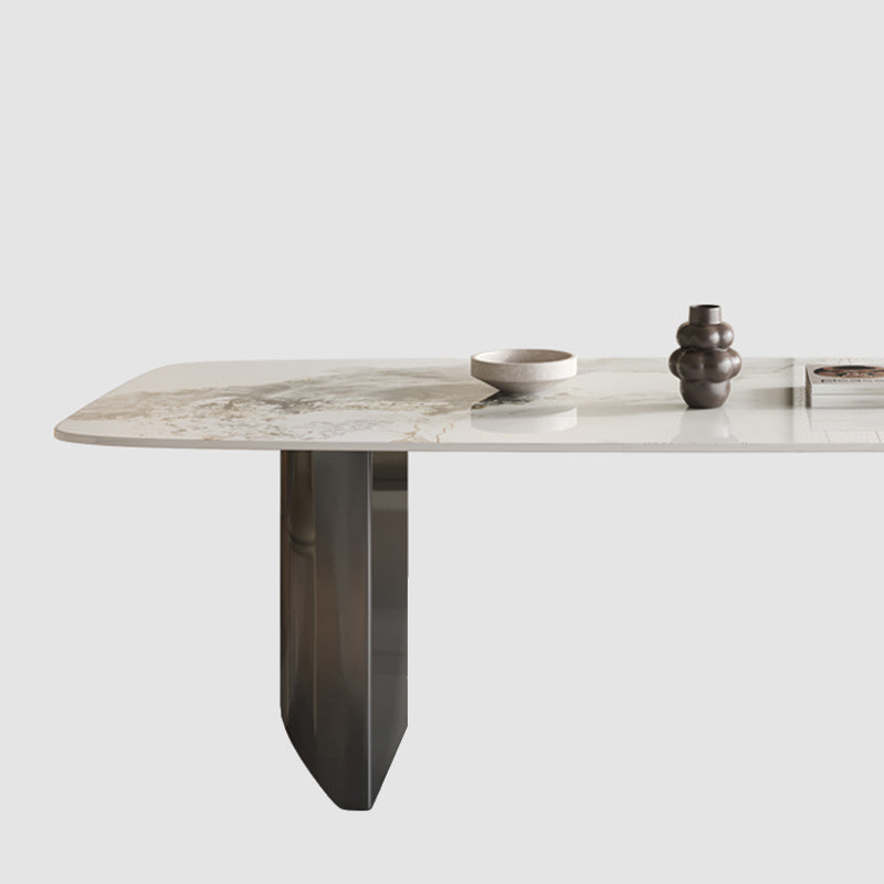 Modern Dining Set 1/7 Pcs Rectangle Dining Table with Upholstered Chairs