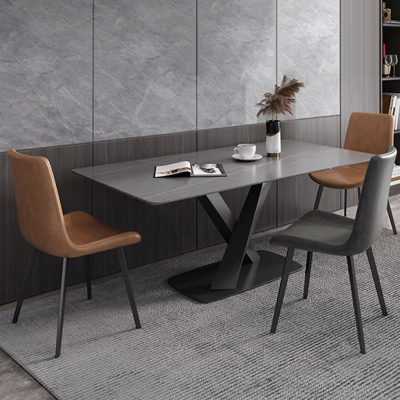 Modern Style 1/4/5/6/7 Pieces Dining Chairs Set Rectangle Stone Furniture for Home
