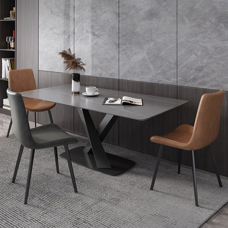 Modern Style 1/4/5/6/7 Pieces Dining Chairs Set Rectangle Stone Furniture for Home