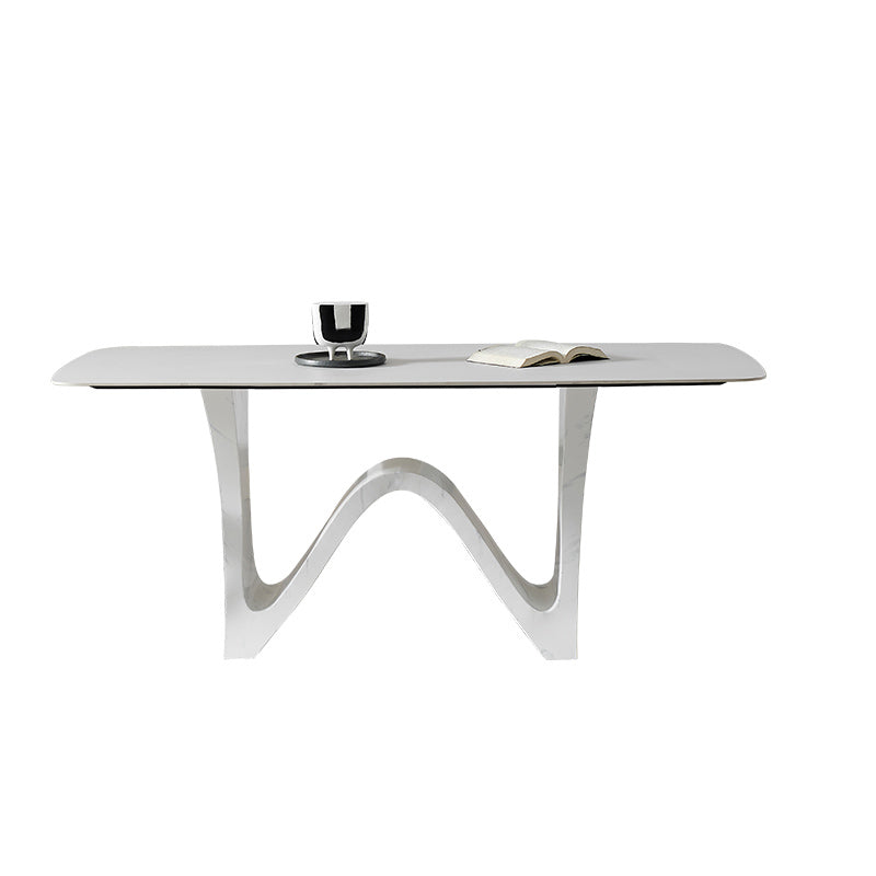 White Modern Dining Table Set 1/5/7 Pieces Dinette Set for Dining Room