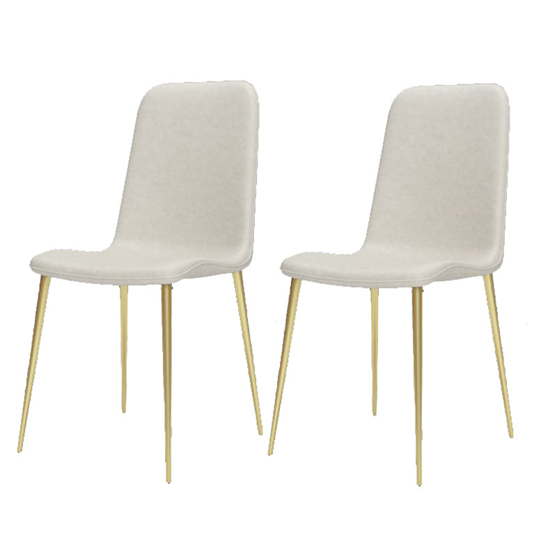 Glossy White Glam Dinette Table Set 1/2/5/7 Pieces Dining Set with Leather Chairs