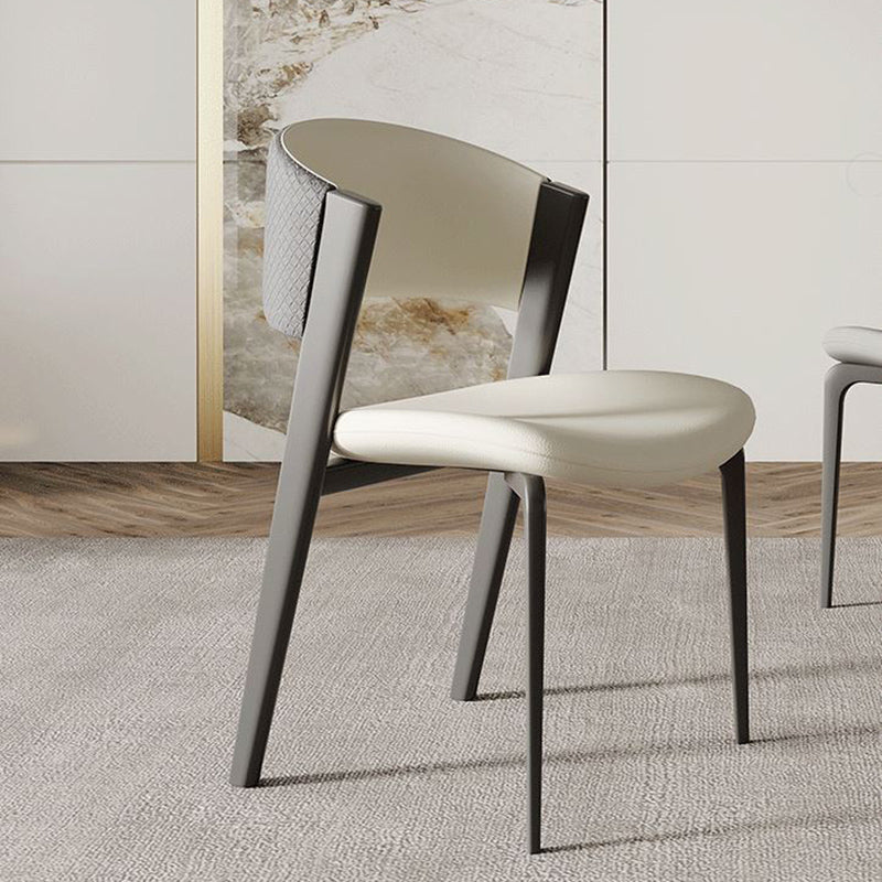 Glam Dining Table Set with Chrome Metal Base 1/4/5/7 Pieces White Dinette Set for Home