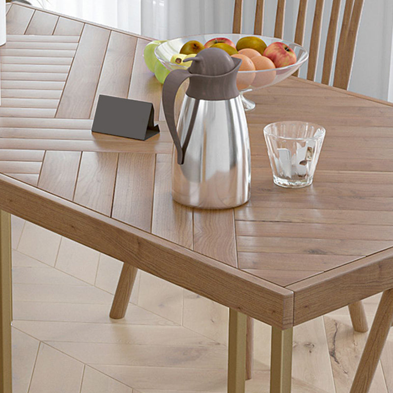 Pine Wood Industrial Dining Set 1/2/3/4/5 Pcs Dinette Set with Chairs and Bench