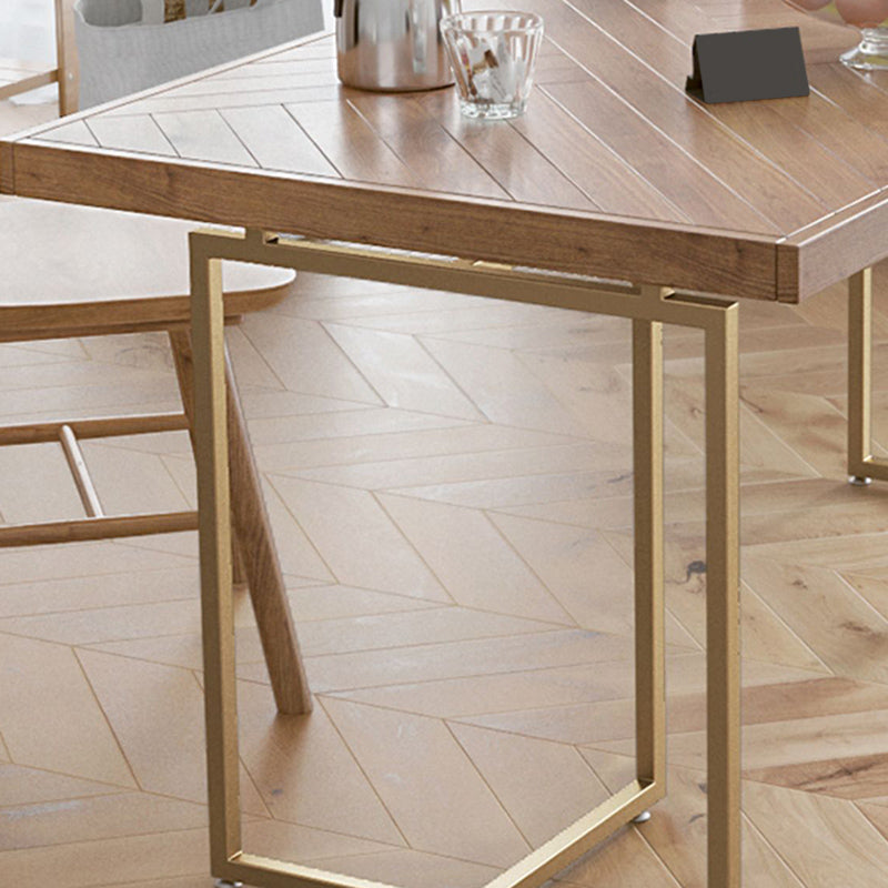 Pine Wood Industrial Dining Set 1/2/3/4/5 Pcs Dinette Set with Chairs and Bench