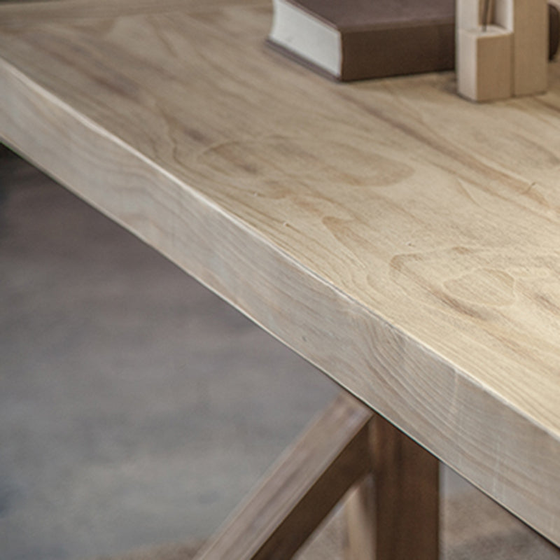 Distressed Pine Wood Dining Set 1/2 Pieces Industrial Dinette Set for Home