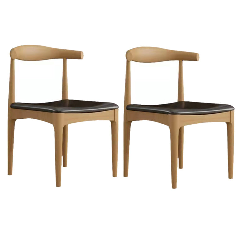 Wood Finish Dining Set 1/2/3/5 Pieces Modern Solid Wood Dinette Set