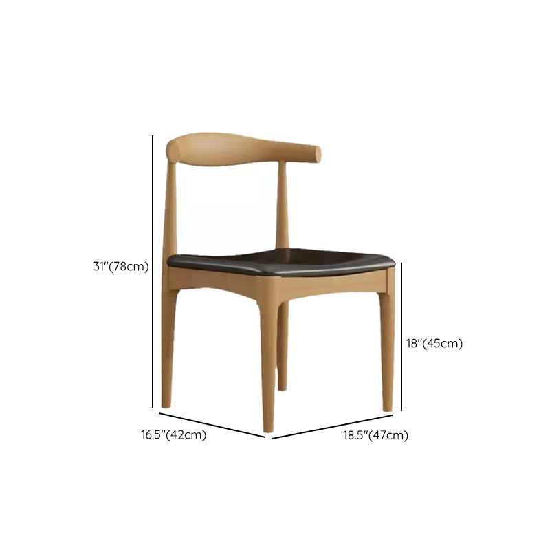 Wood Finish Dining Set 1/2/3/5 Pieces Modern Solid Wood Dinette Set