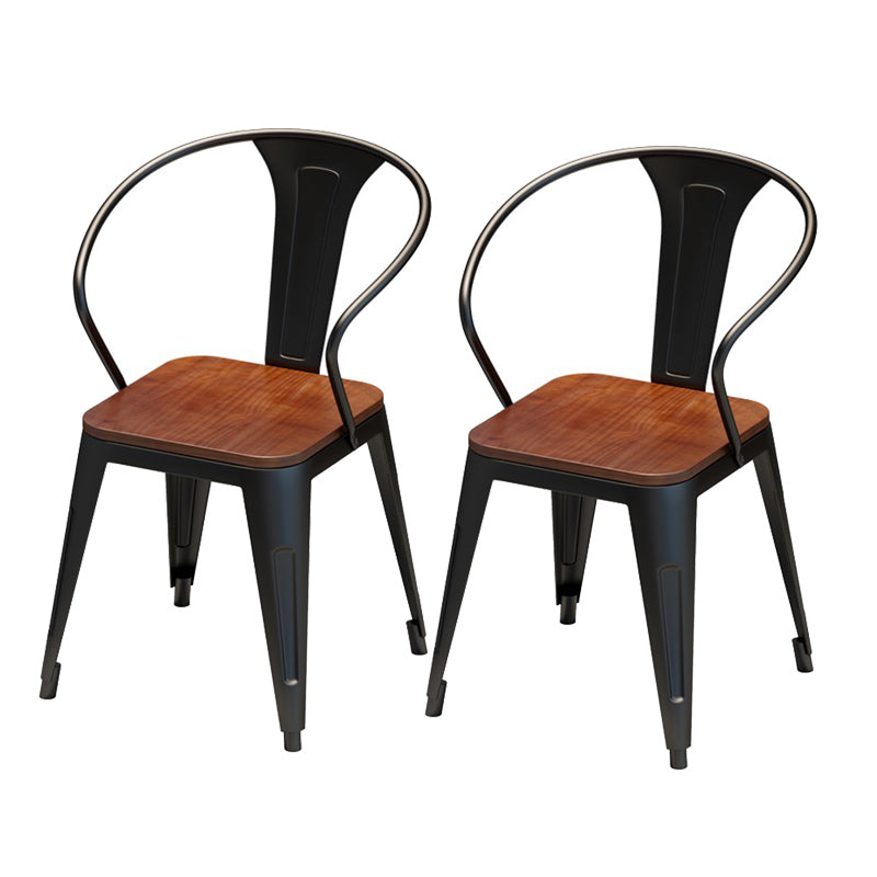 Brown Solid Wood Furniture with Chairs 1/2/3/5 Pcs Industrial Dinette Set