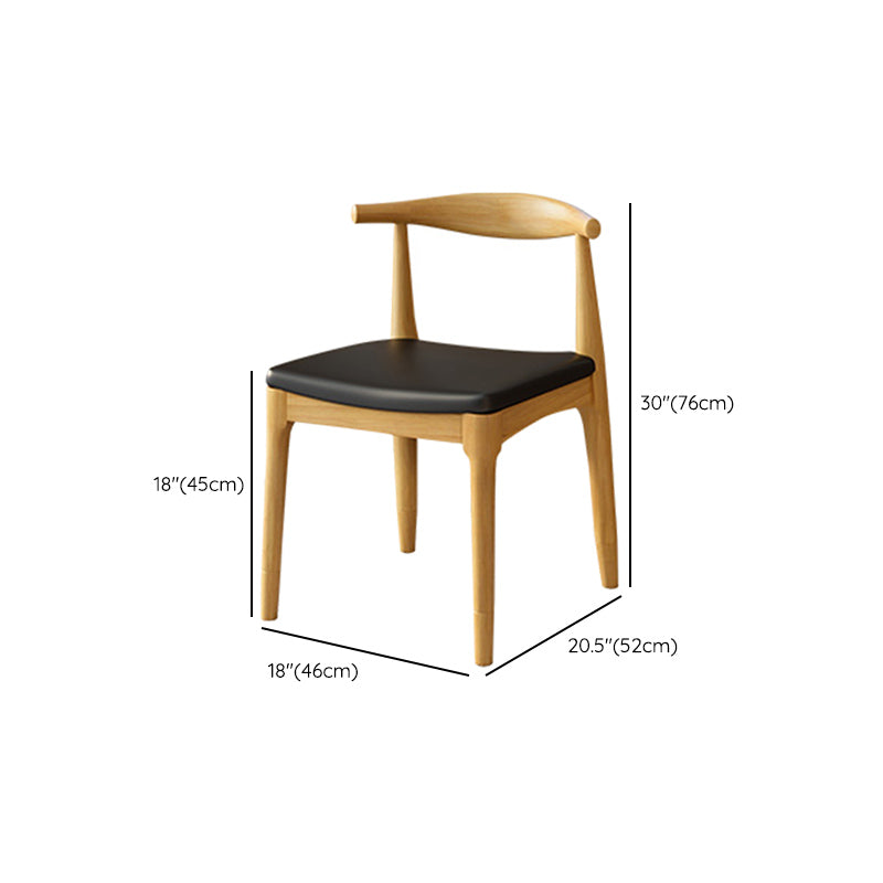 Modern Solid Wood Furniture 1/2/5/7 Pcs Standard Height Dining Room Table Set in Natural