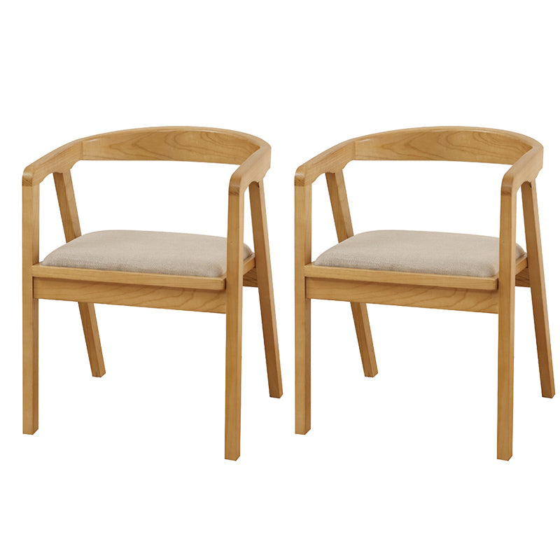 Contemporary Solid Wood Furniture 1/2/5/7 Pcs Dining Room Table Set in Natural