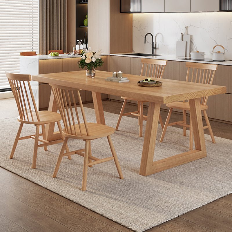 Modern Solid Wood Furniture 1/2/3/4/5/6/7 Pcs Standard Height Dining Room Table Set