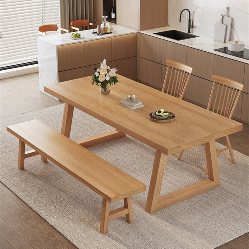 Modern Solid Wood Furniture 1/2/3/4/5/6/7 Pcs Standard Height Dining Room Table Set