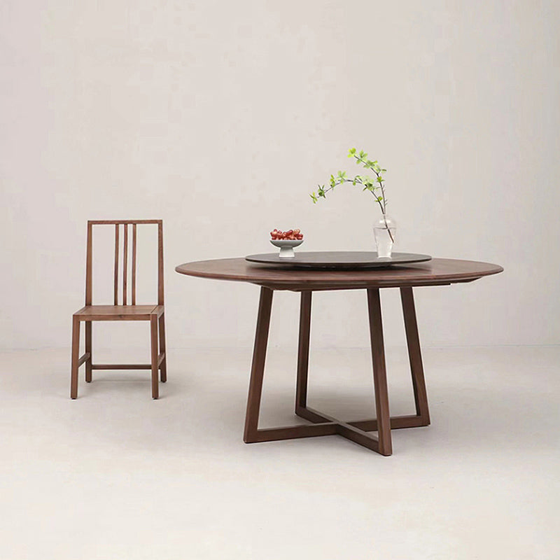 Pine Wood Modern Dining Set with Wooden Chairs 1/2/5 Pcs Dinette Set for Home