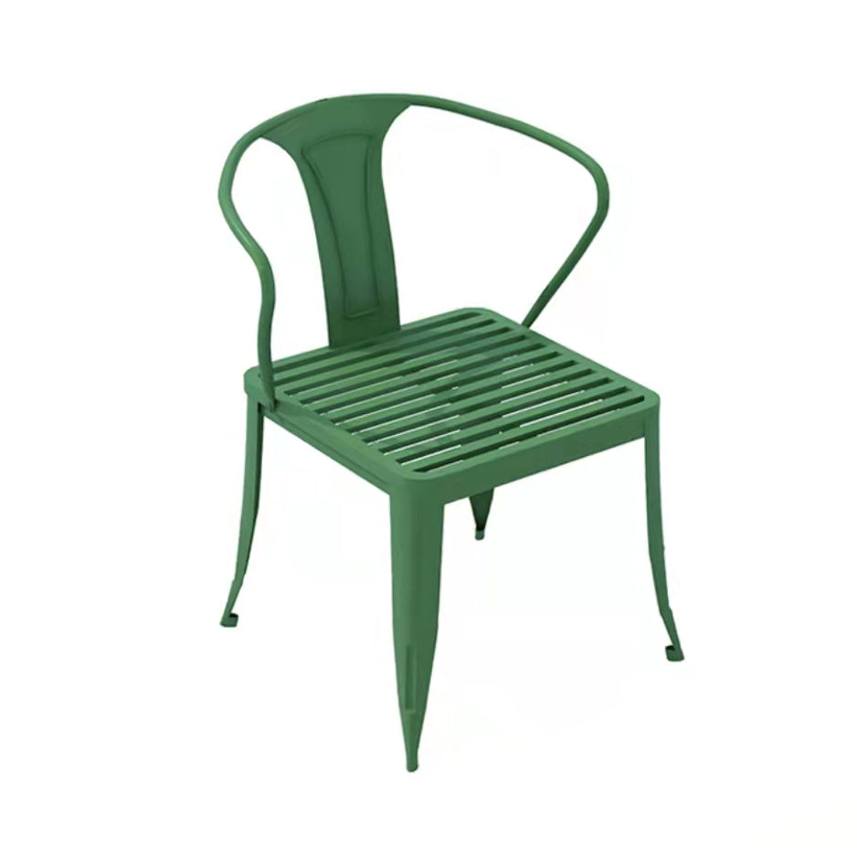 Modern Matte Finish Dining Table Set 1/5/7 Pcs Metal Dining Set