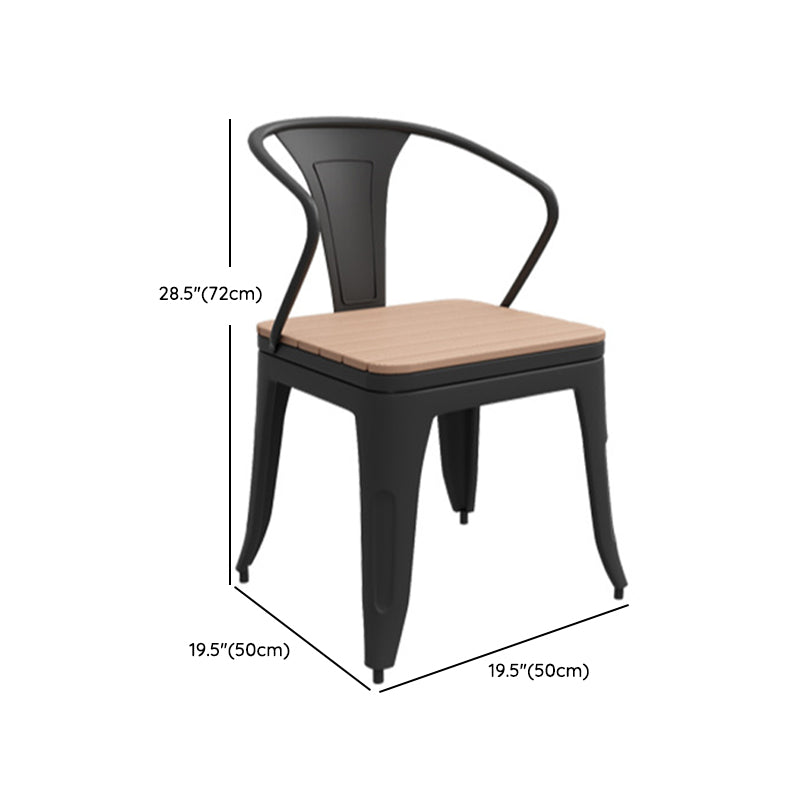 Modern Style 1/3/5/7 Pieces Metal Dining Set Reclaimed Wood Table Set for Outdoor