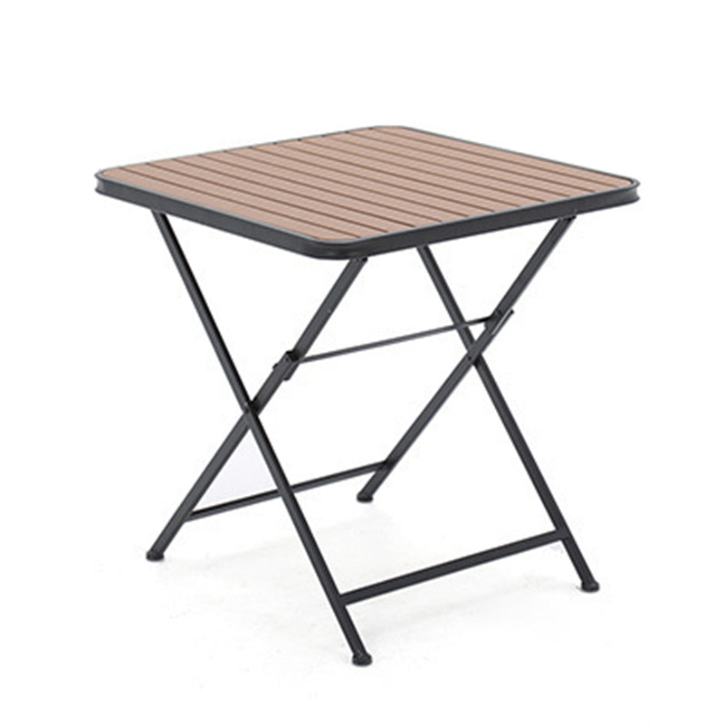 Modern Style 1/3 Pieces Metal Picnic Table Reclaimed Wood Picnic Table Set