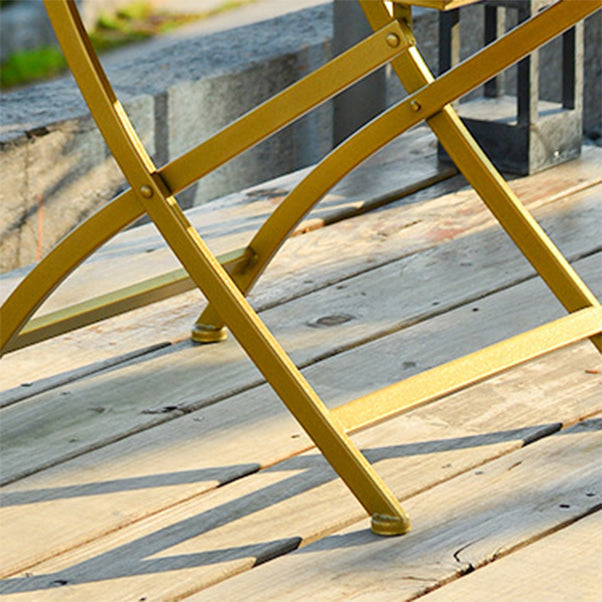 Modern Style 1/3 Pieces Metal Picnic Table Reclaimed Wood Picnic Table Set