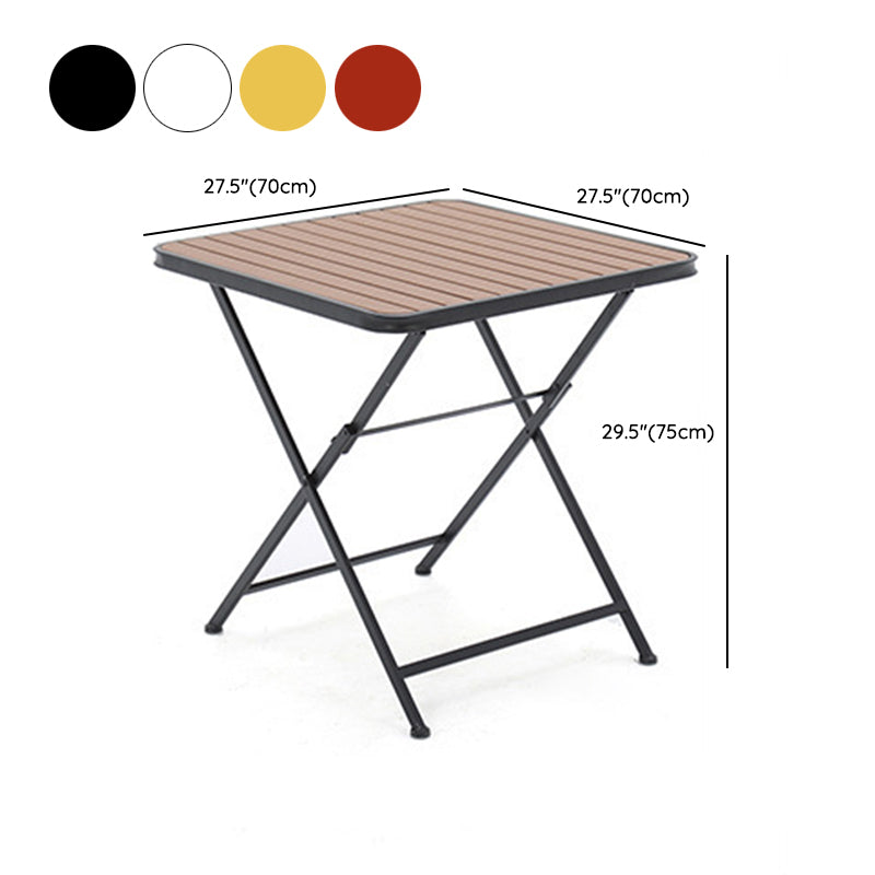 Modern Style 1/3 Pieces Metal Picnic Table Reclaimed Wood Picnic Table Set