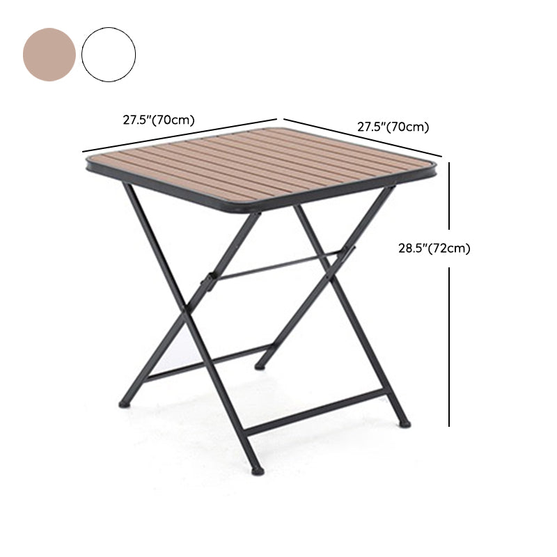 Modern 1/3 Pieces Metal Picnic Table Reclaimed Wood Picnic Table Set