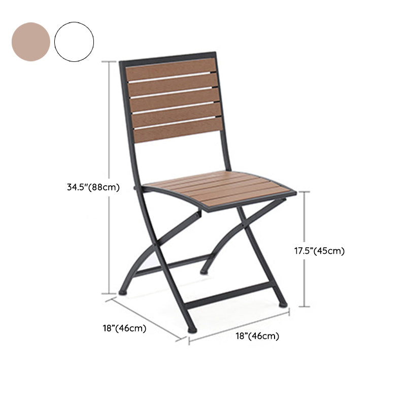 Modern 1/3 Pieces Metal Picnic Table Reclaimed Wood Picnic Table Set