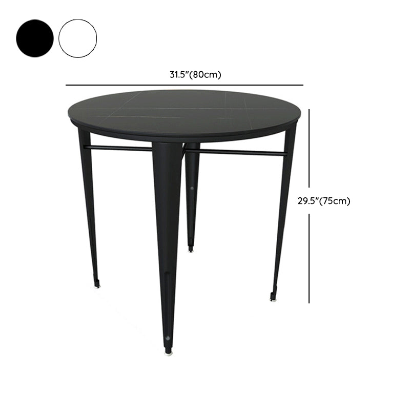 Modern 1/5/7 Pieces Metal Dining Set Stone Table Set for Outdoor